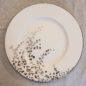 Lenox Kate Spade Gardner Street Platinum dinner plate, single plate